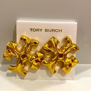 Tory Burch Roxanne Logo Stud Earrings